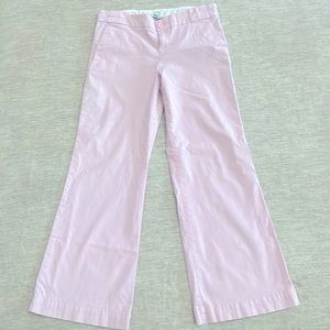 Women’s wide leg pink pants.
